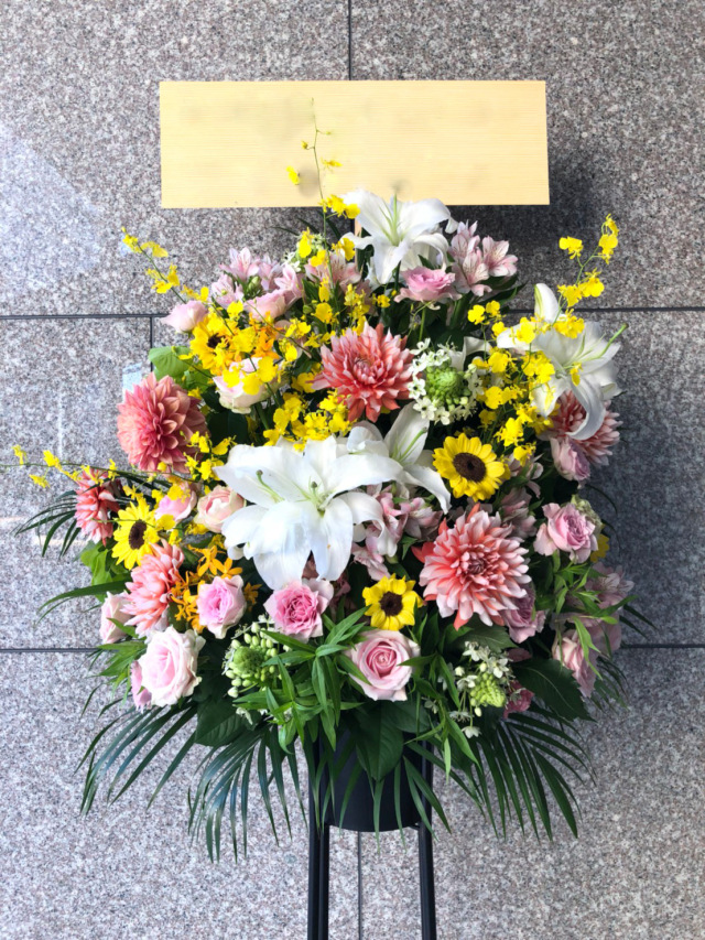 大阪吹田江坂の花屋｜開店・移転・周年お祝い 豪華な胡蝶蘭の花鉢 5本立ち