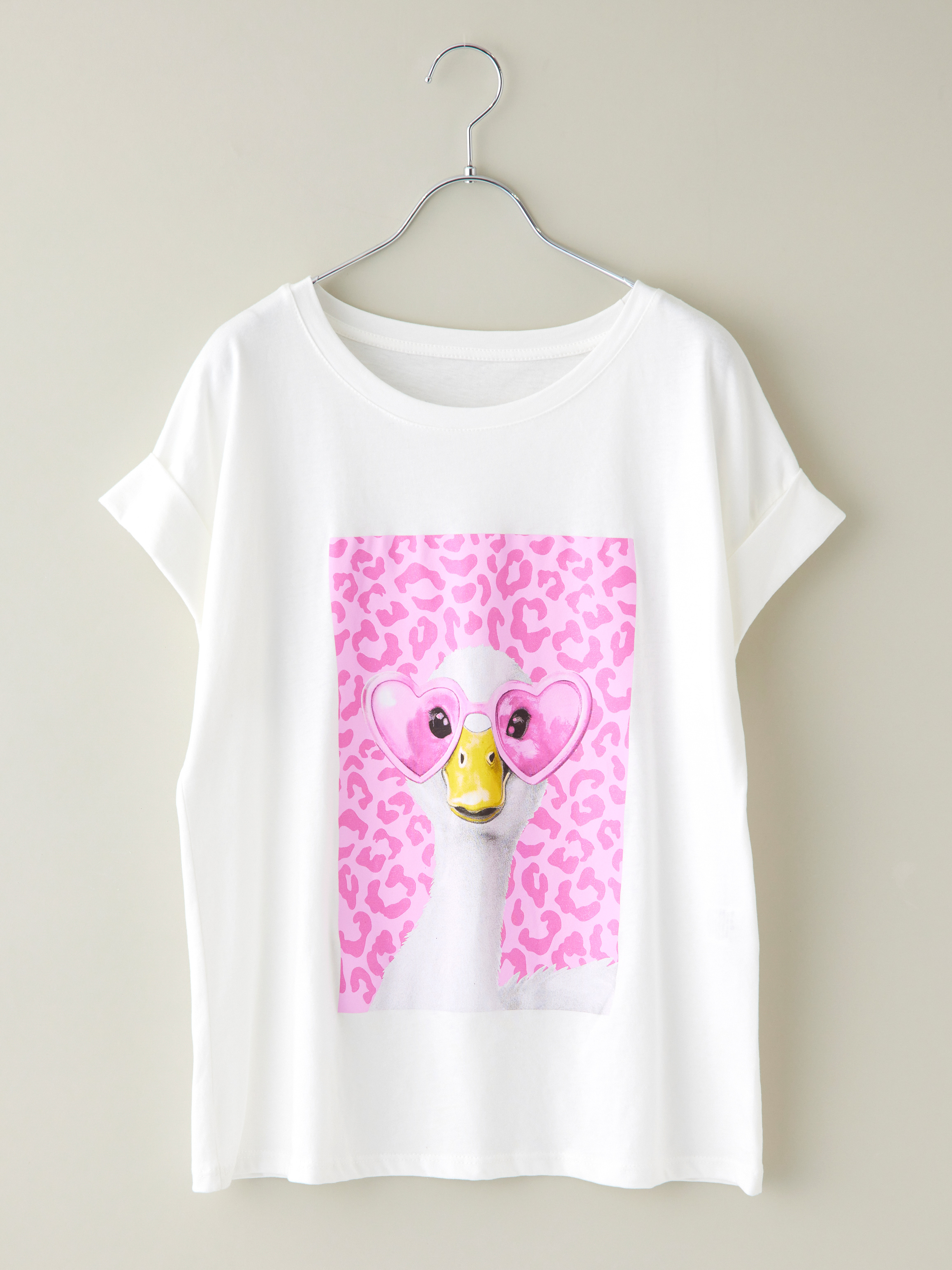 レオ レオパードハート眼鏡DuckTシャツ la primavera online store