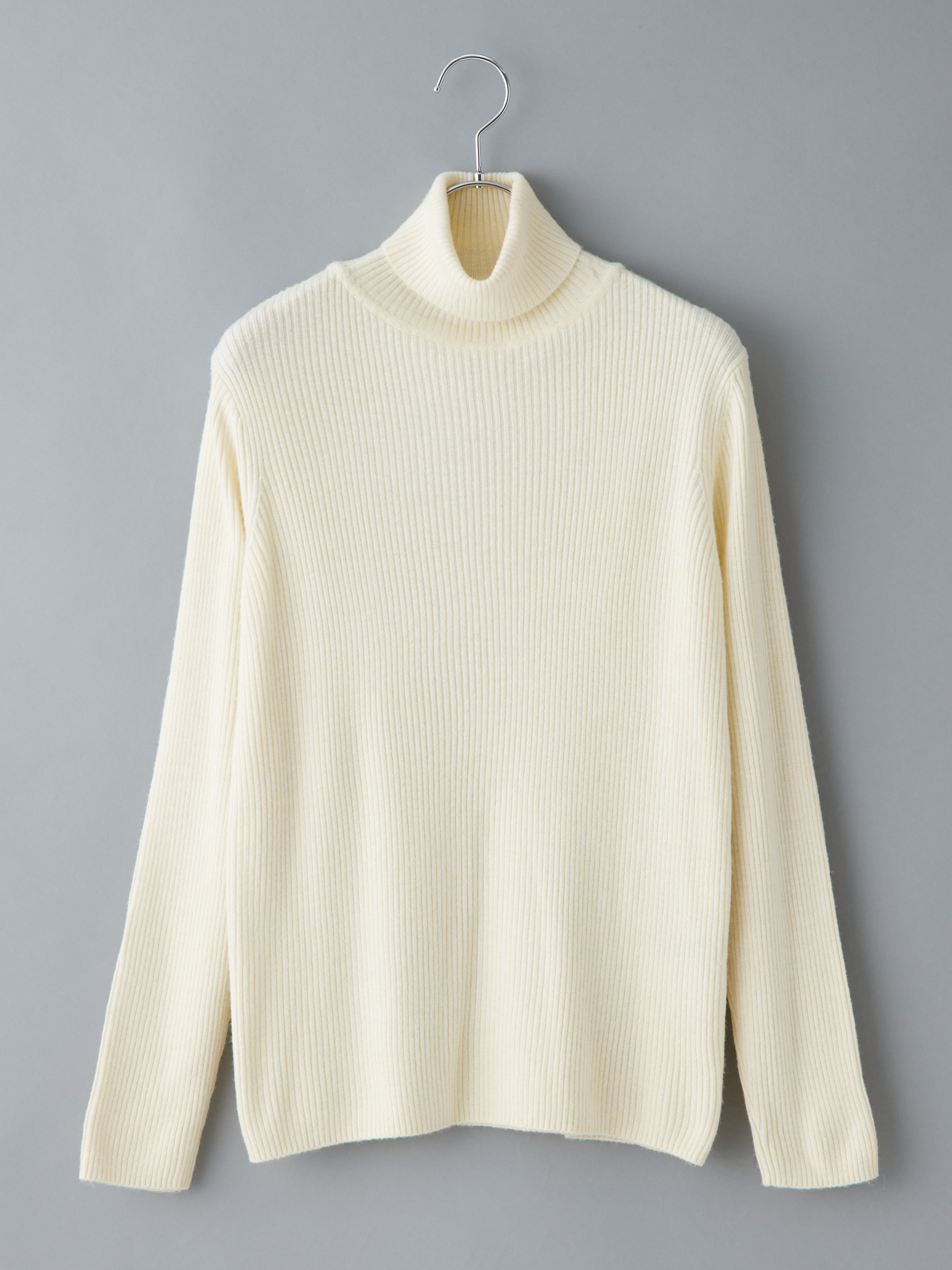 カシミア混リブタートルニット la primavera online store