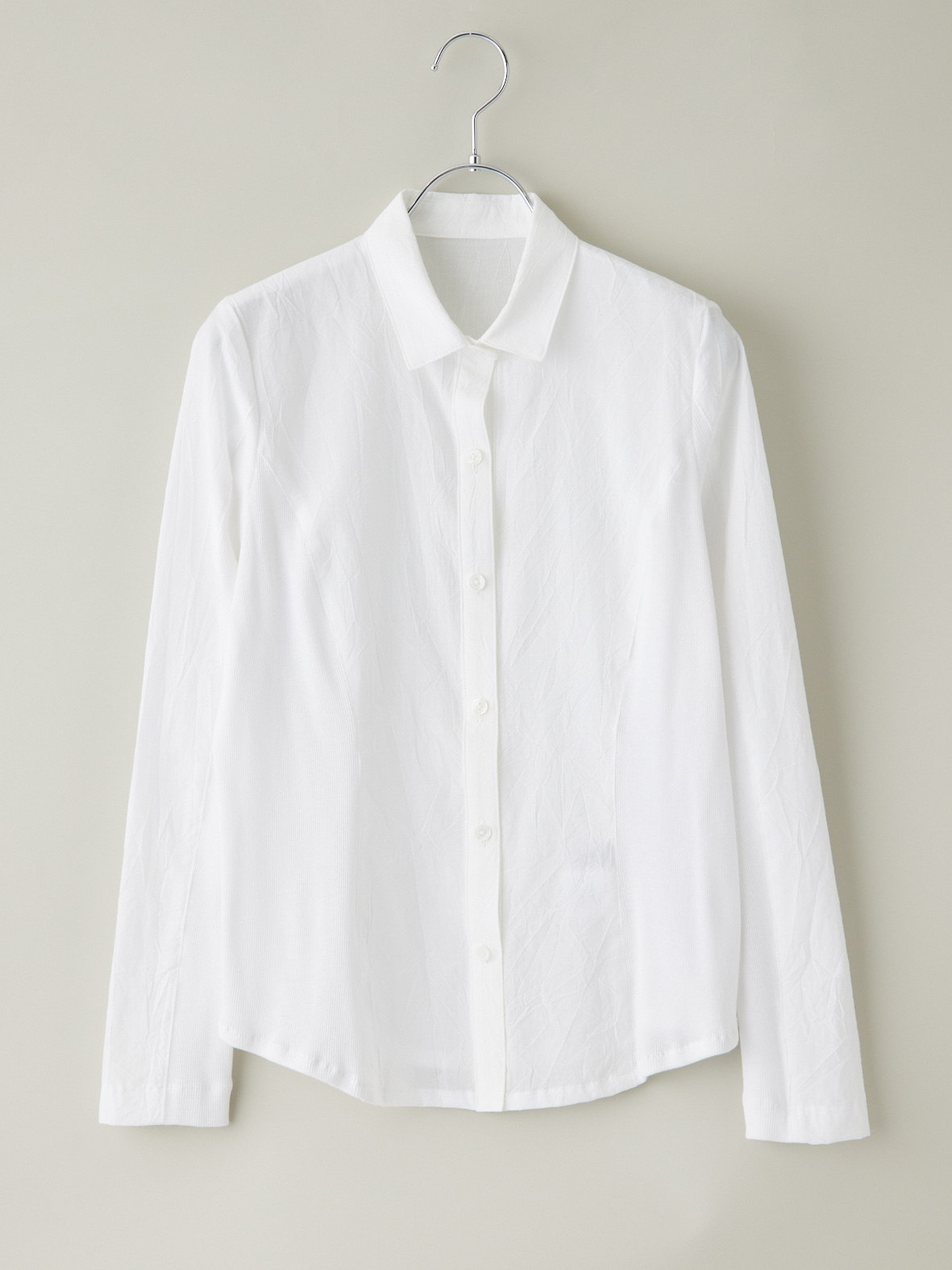 サイドリブしわ加工ワイシャツ