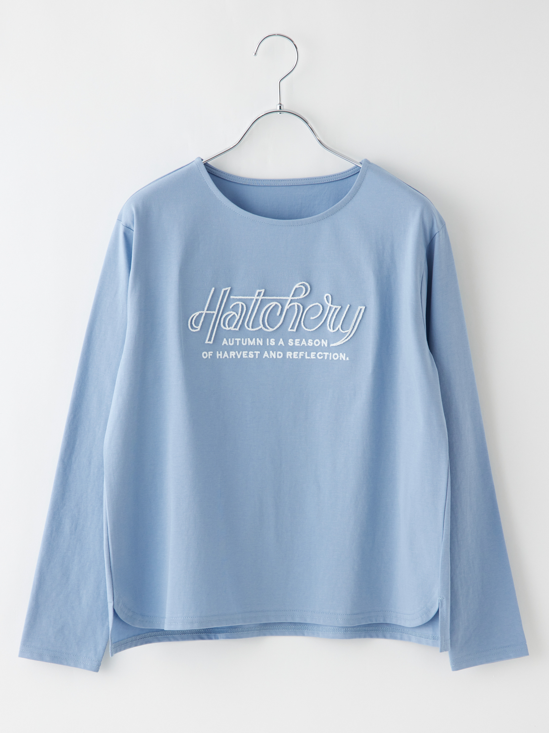英字立体刺繍ロゴロンT