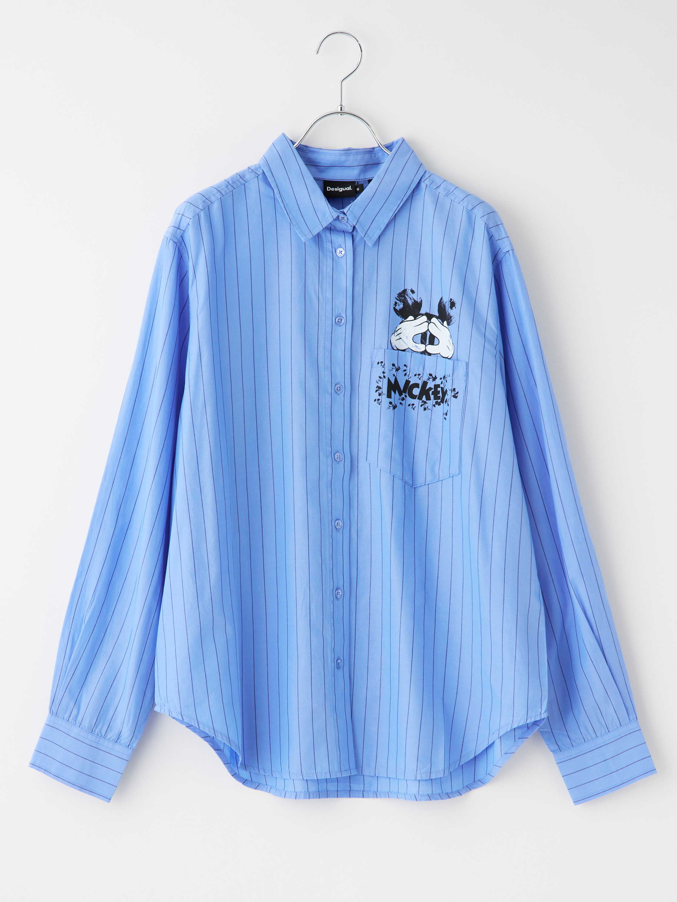 ぽんたストライプシャツ ミッキーポケットストライプシャツ la primavera online store