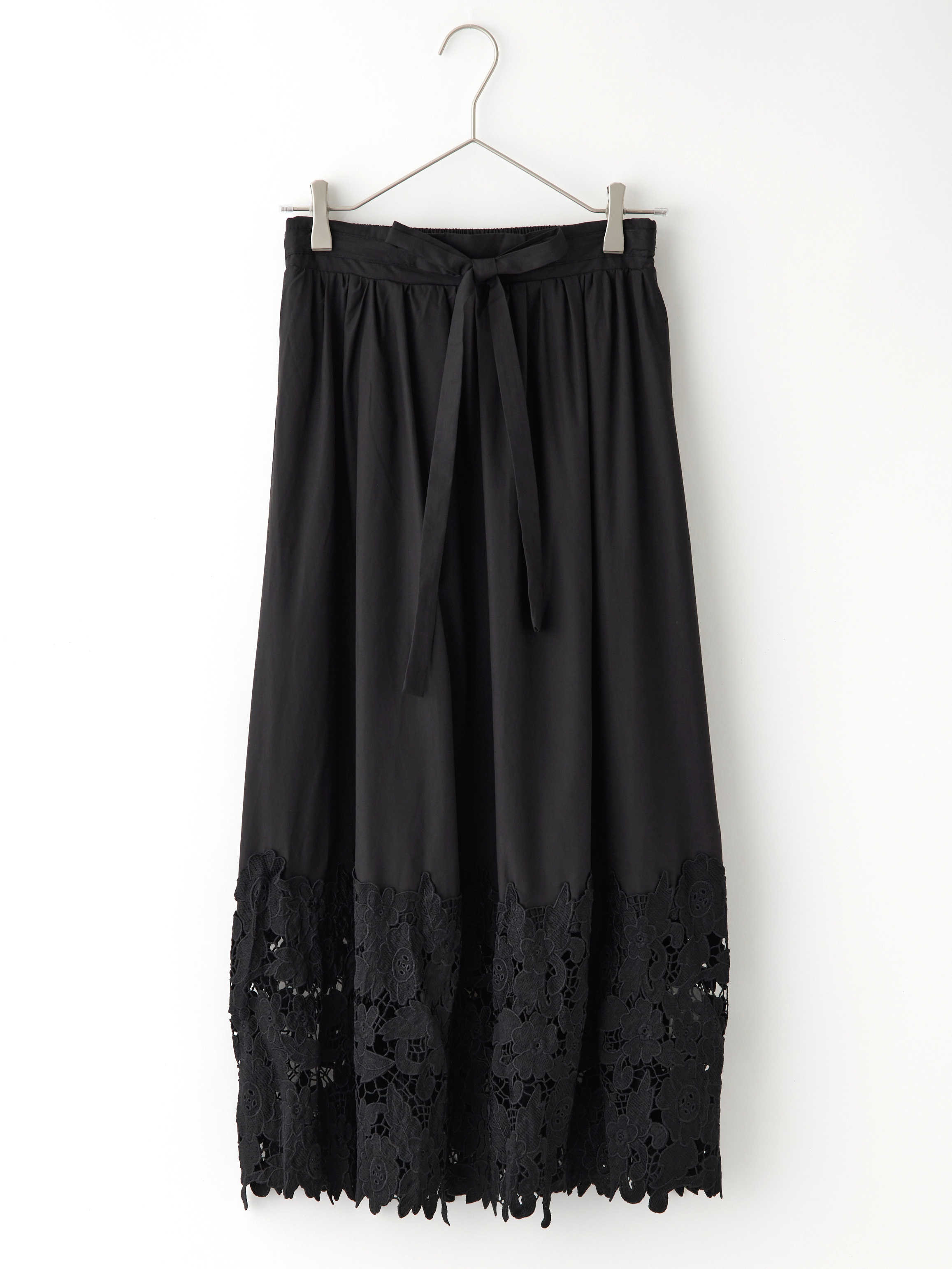 andmary Avery リボンスカート ブラック ANDMARY】Avery ribbon skirt