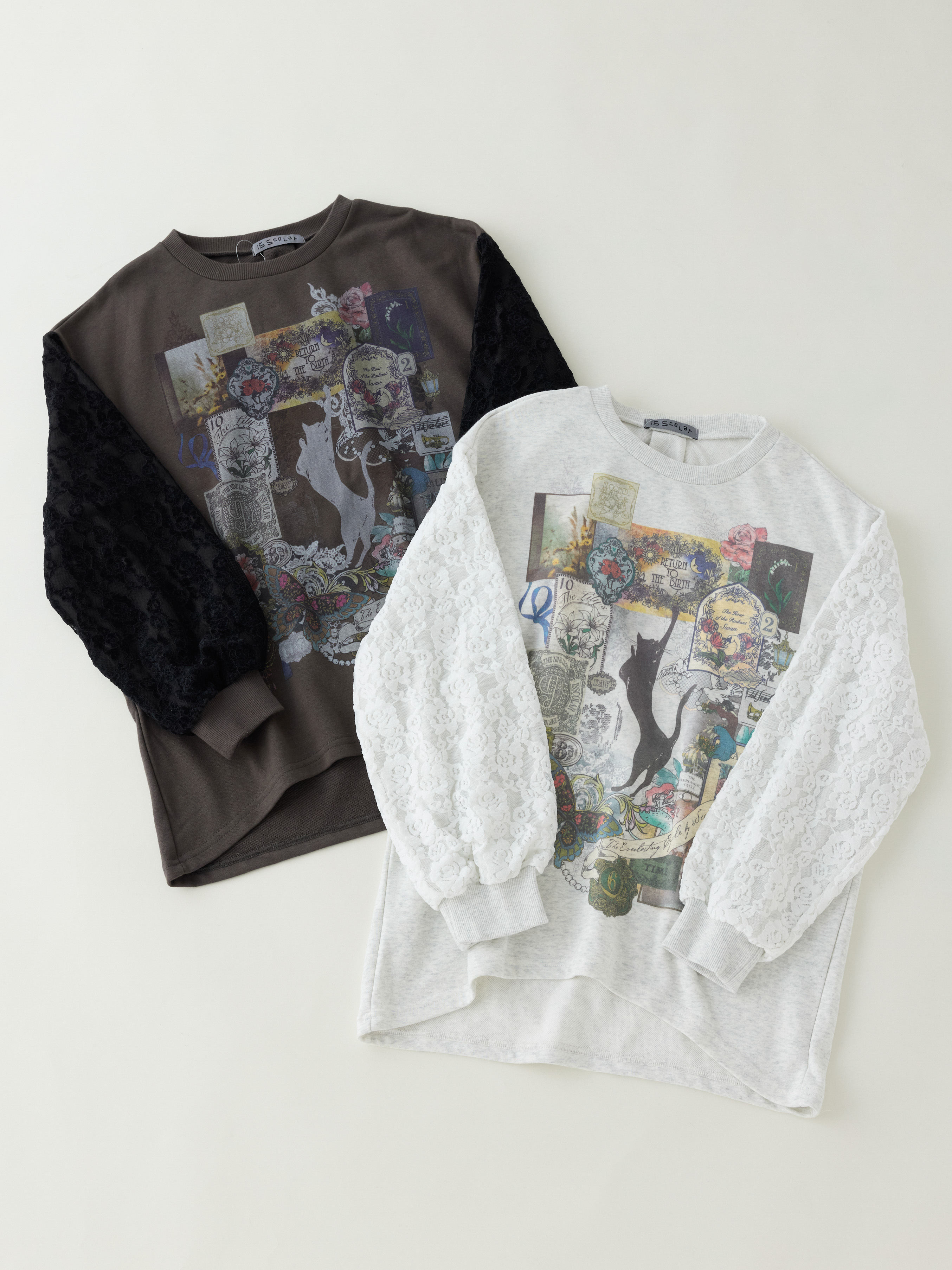 アームレースレイヤードCATプリントプルオーバー