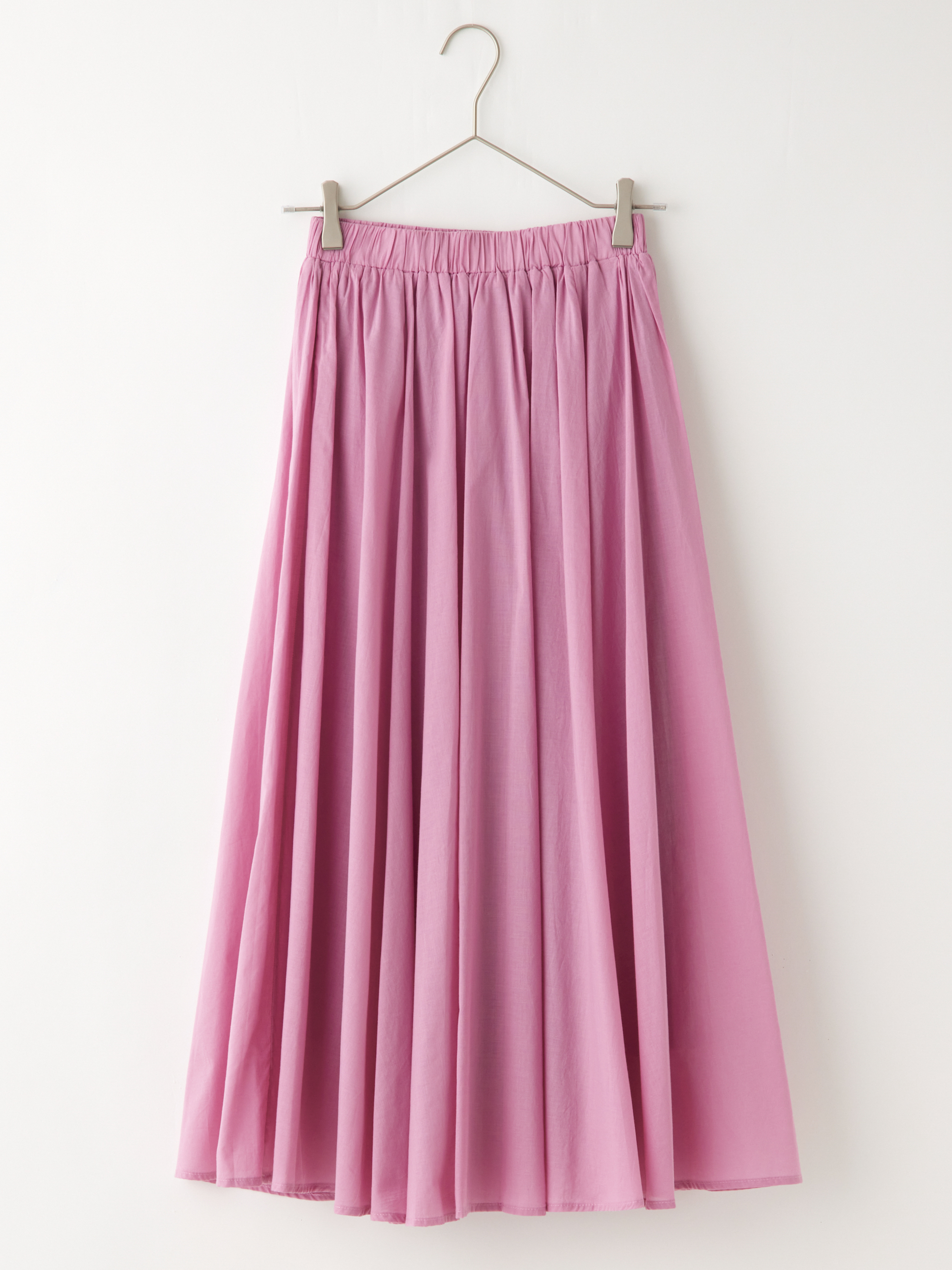 コットンカラーフレアスカート