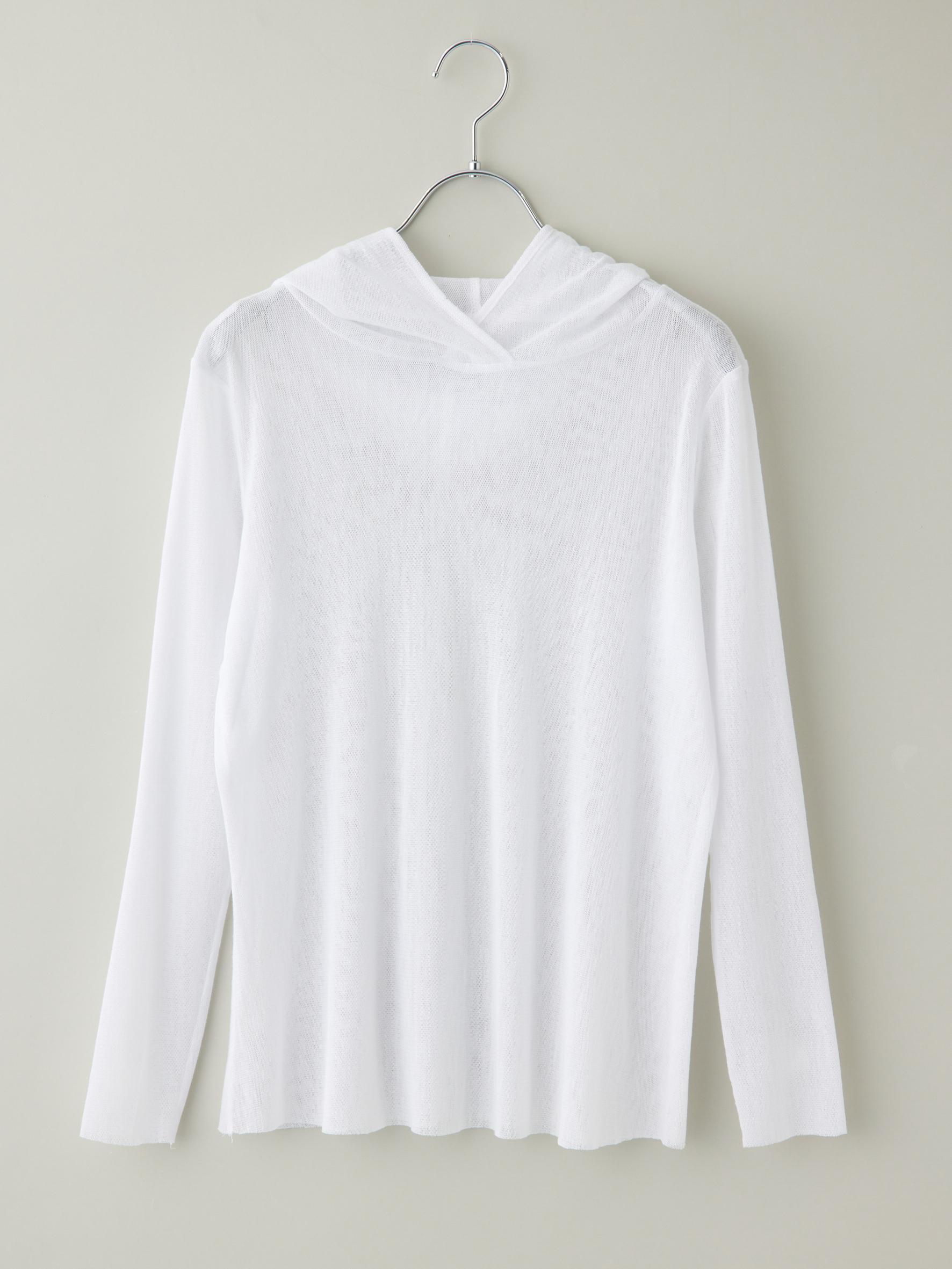 フード付きメッシュ長袖プルオーバー la primavera online store