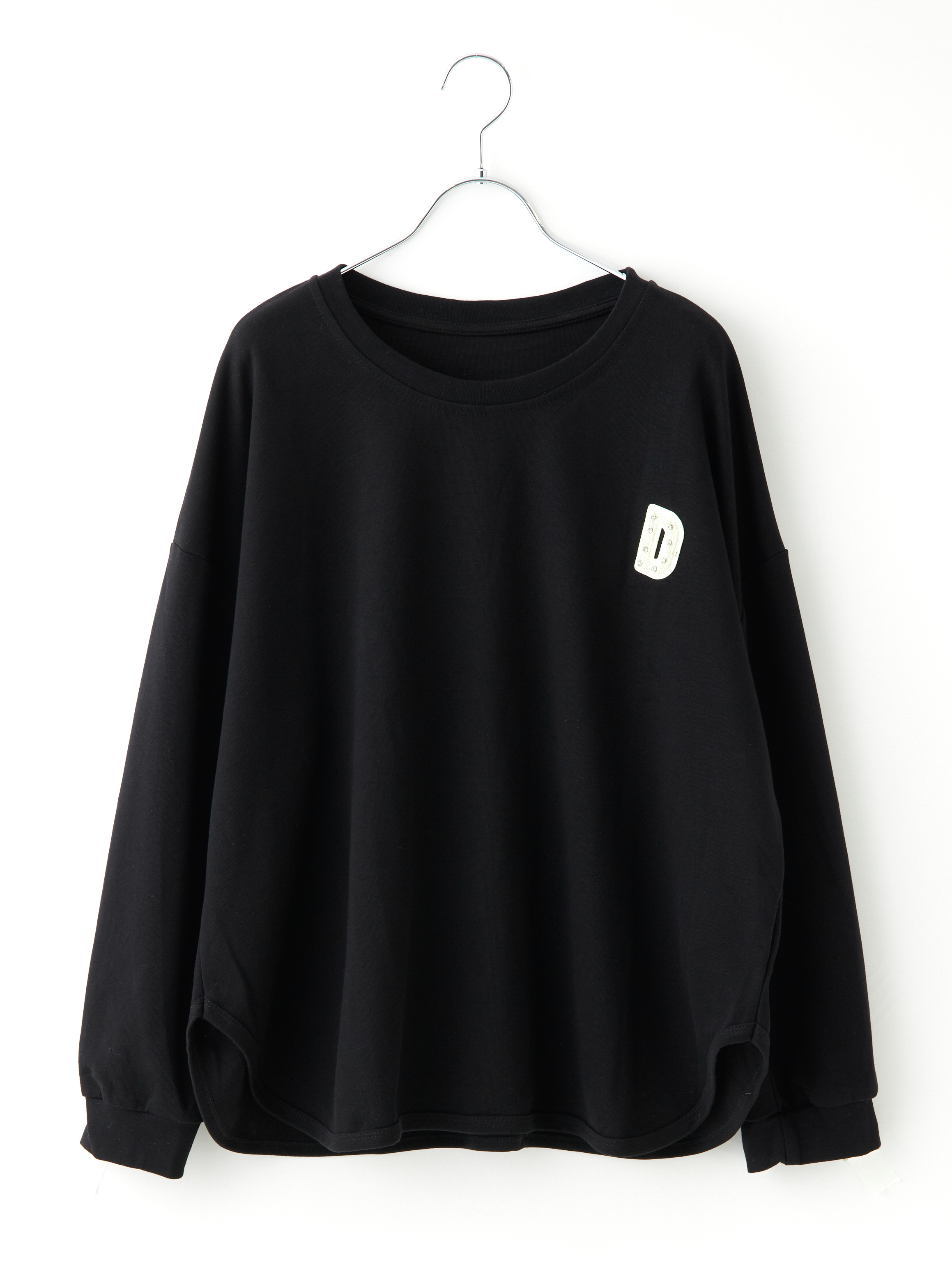 パールイニシャルワッペン付きBIGロンT la primavera online store