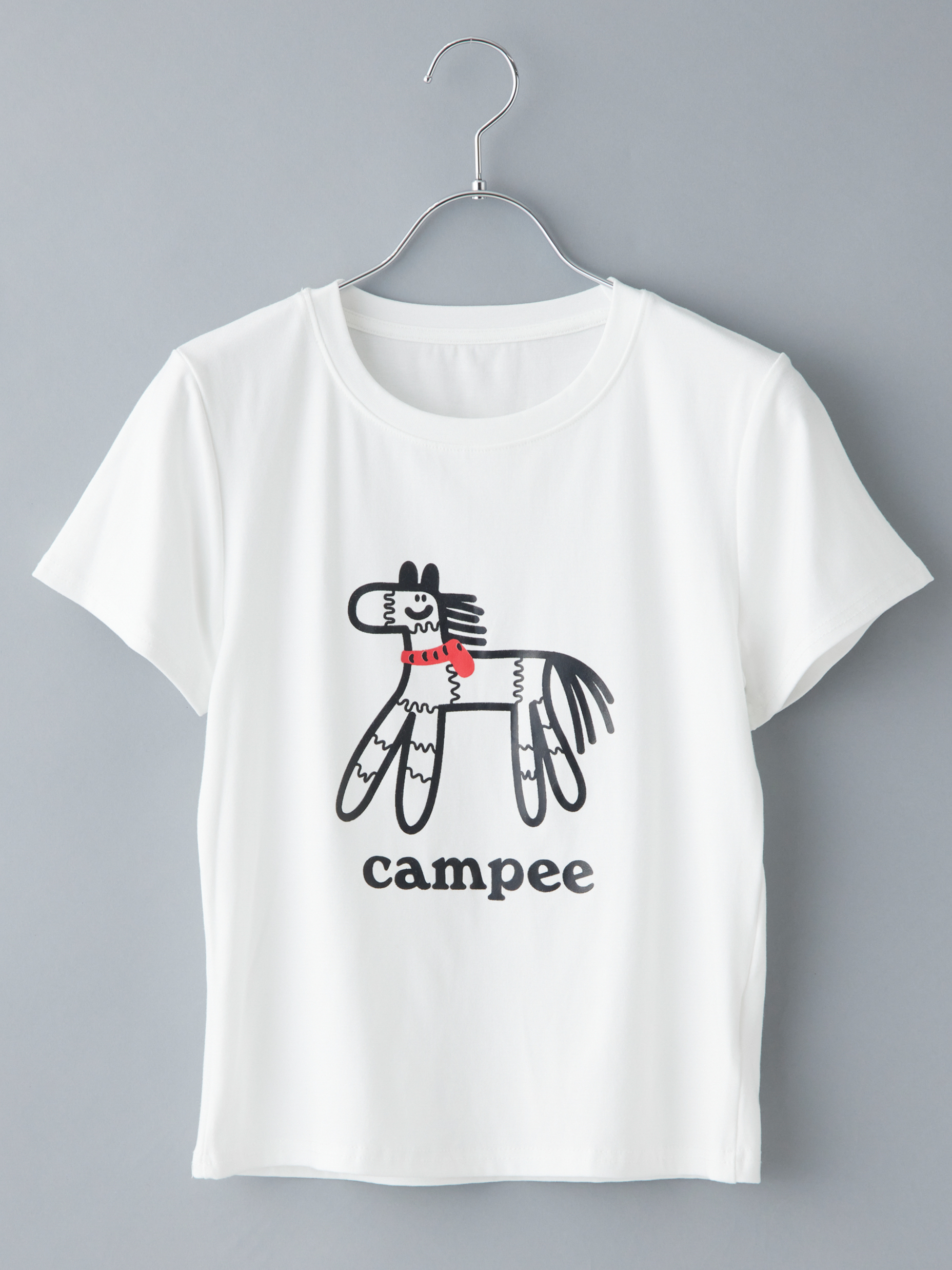 ホースプリントTシャツ　ブラウン　白 ホースプリントTシャツ ブラウン 白の通販 by イーブイ｜ラクマ