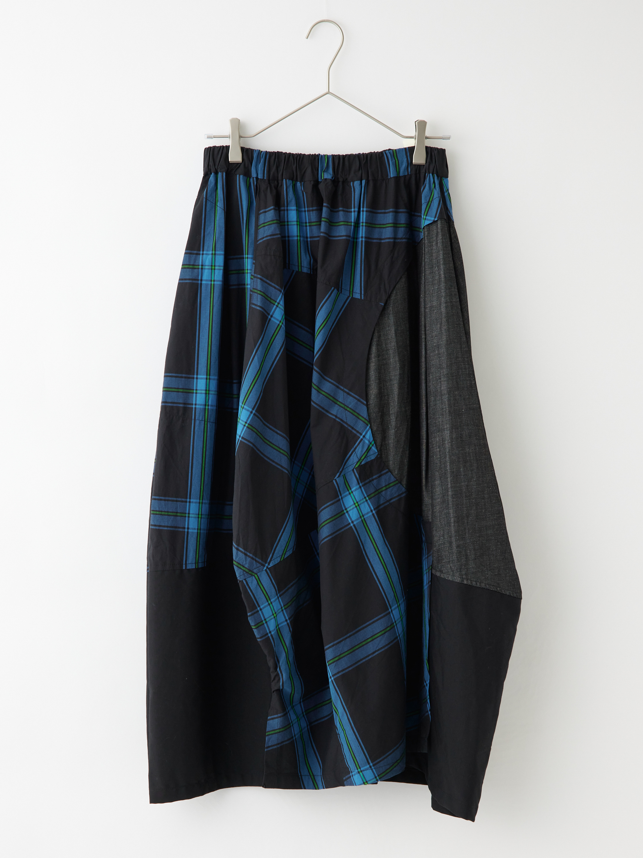 【新品】W29 ディーゼル スカート デニム切替 フレア チェック レディース W29 ディーゼル スカート デニム切替 フレア チェック レディース