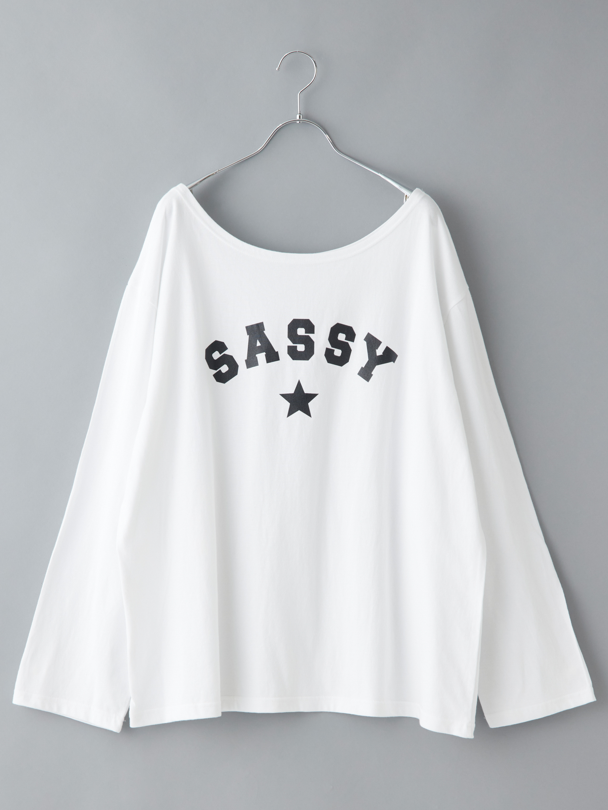 スターロゴボートネックオーバーTシャツ
