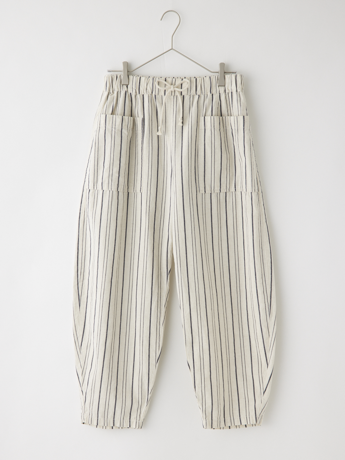 麻混アウトポケットストライプパンツ la primavera online store