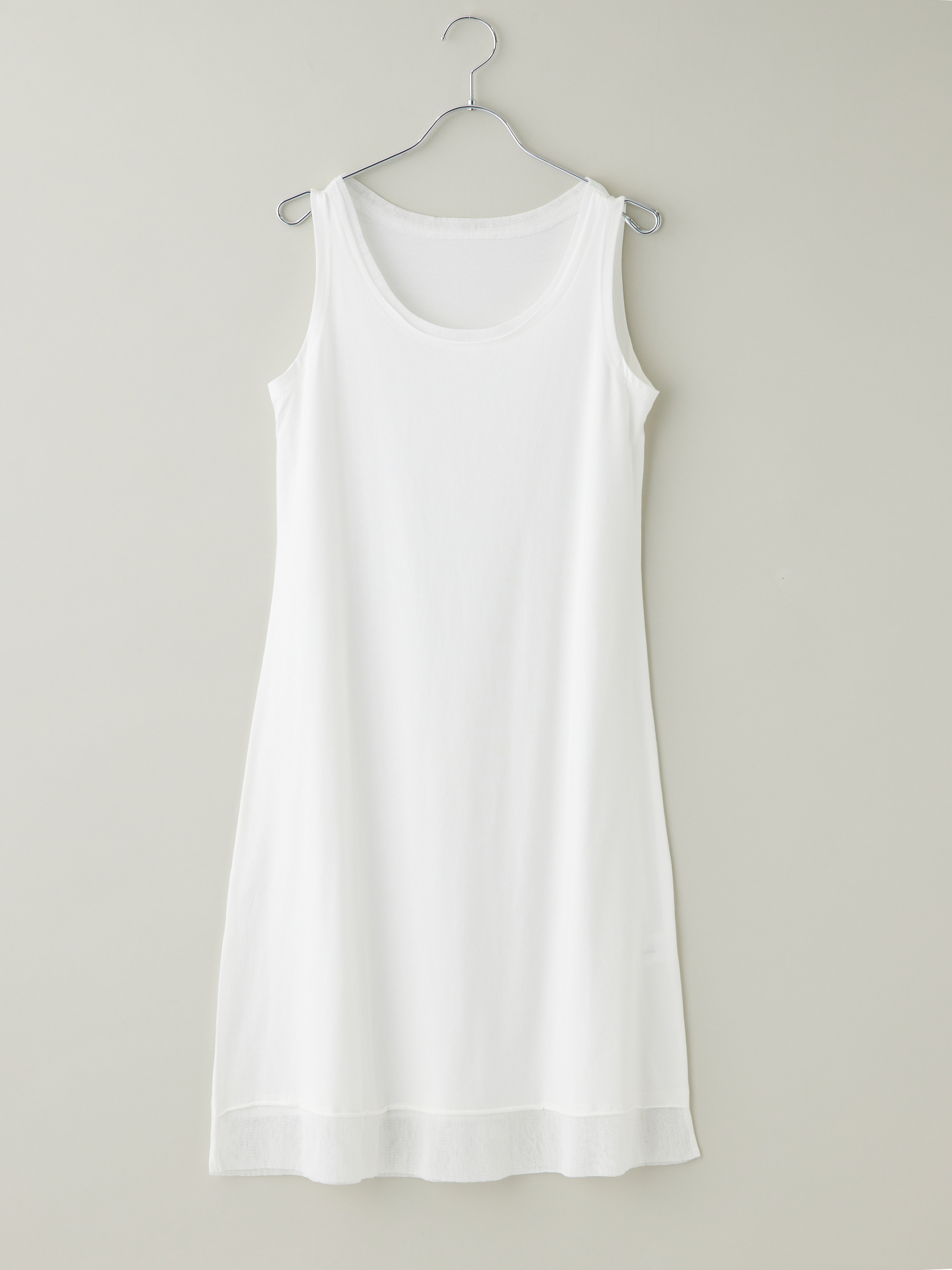 裾メッシュタンクトップワンピース la primavera online store