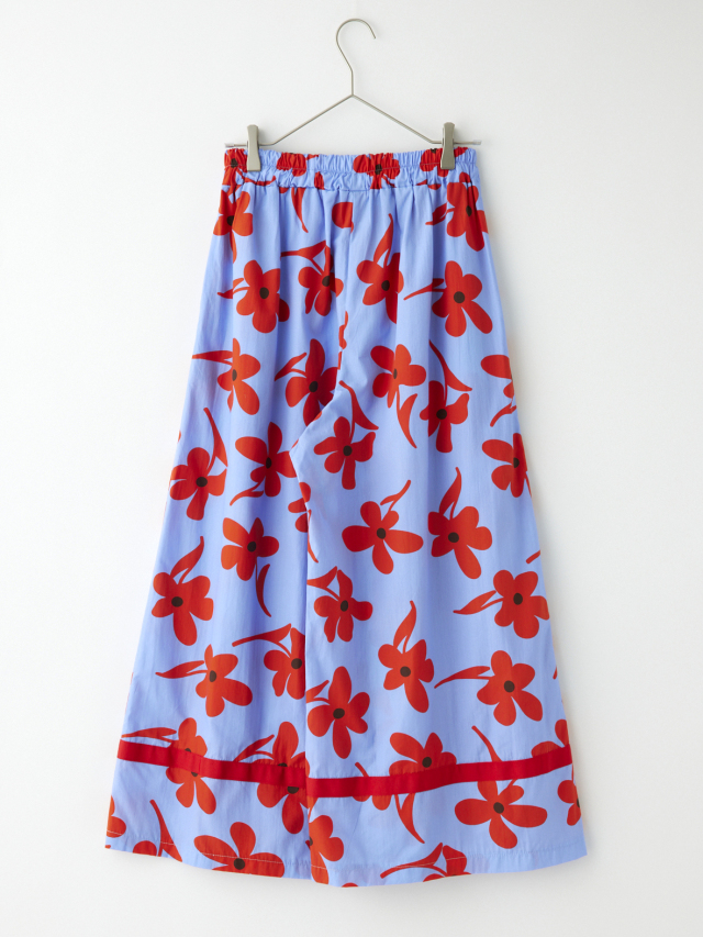 ビッグフラワーワイドフレアパンツ la primavera online store
