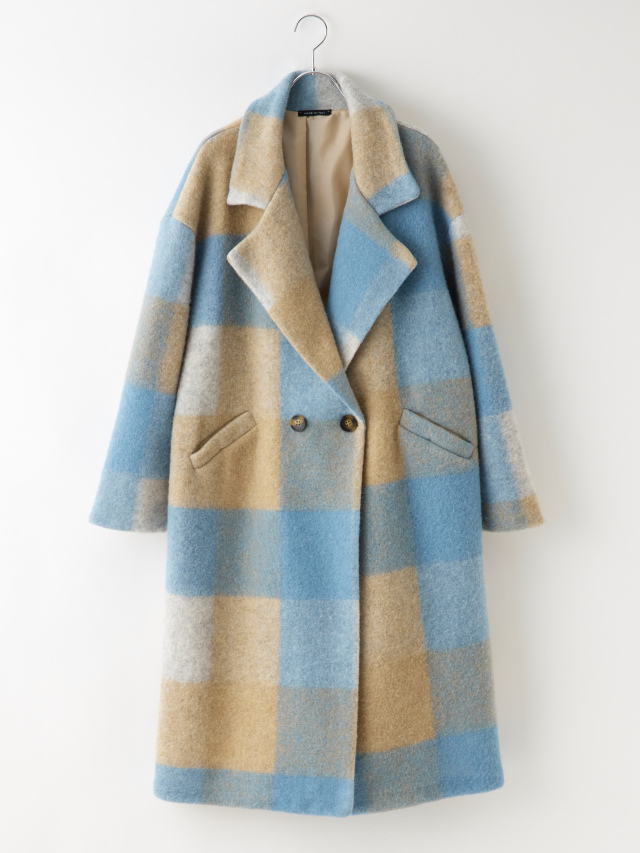 カラフルチェックチェスターコート la primavera online store