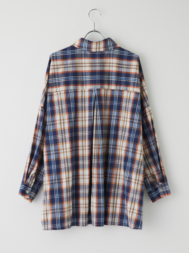 メッセージプリント入りチェックシャツ la primavera online store