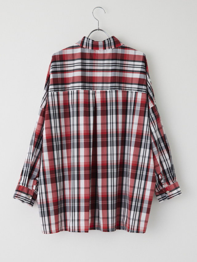 メッセージプリント入りチェックシャツ la primavera online store