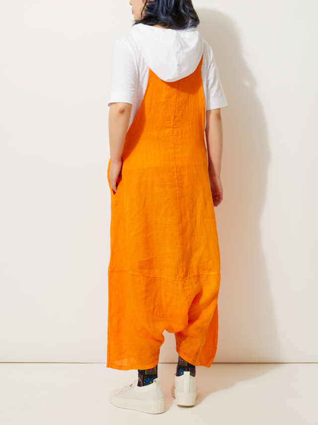 リネンカラーサルエルサロペット la primavera online store