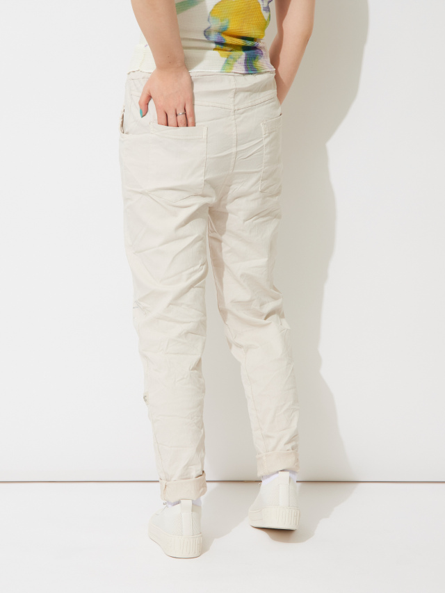 箔プリントワッシャーストレッチパンツ la primavera online store