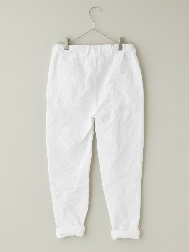 箔プリントワッシャーストレッチパンツ la primavera online store