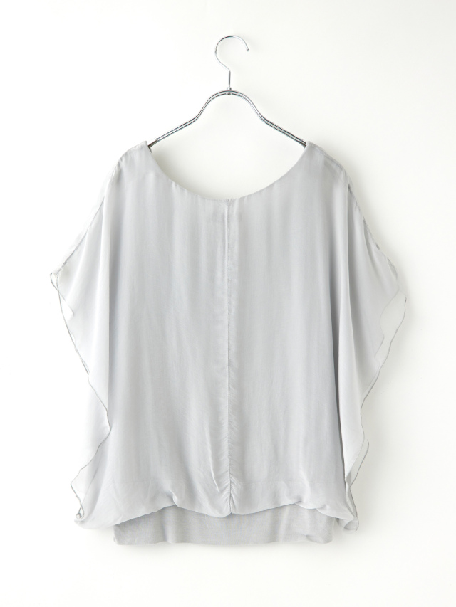 重ね着風透け感シフォントップス la primavera online store