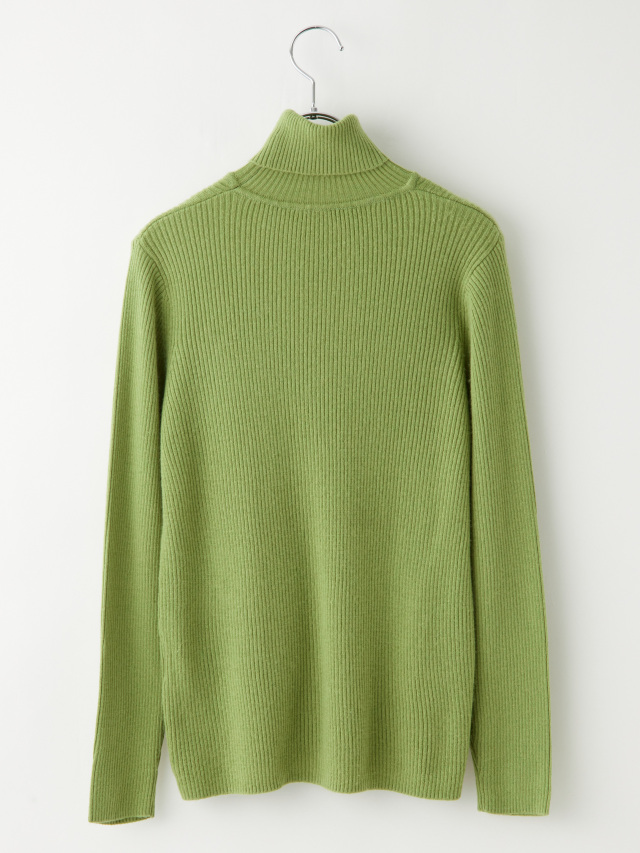 カシミア混リブタートルニット la primavera online store