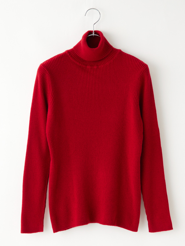 カシミア混リブタートルニット la primavera online store