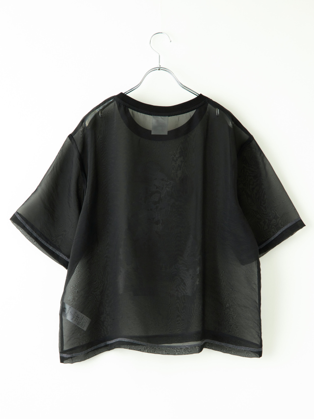 tシャツ 152662：クマシルエット花柄シアープルオーバー レディース 152662：クマシルエット花柄シアープルオーバー（Tシャツ