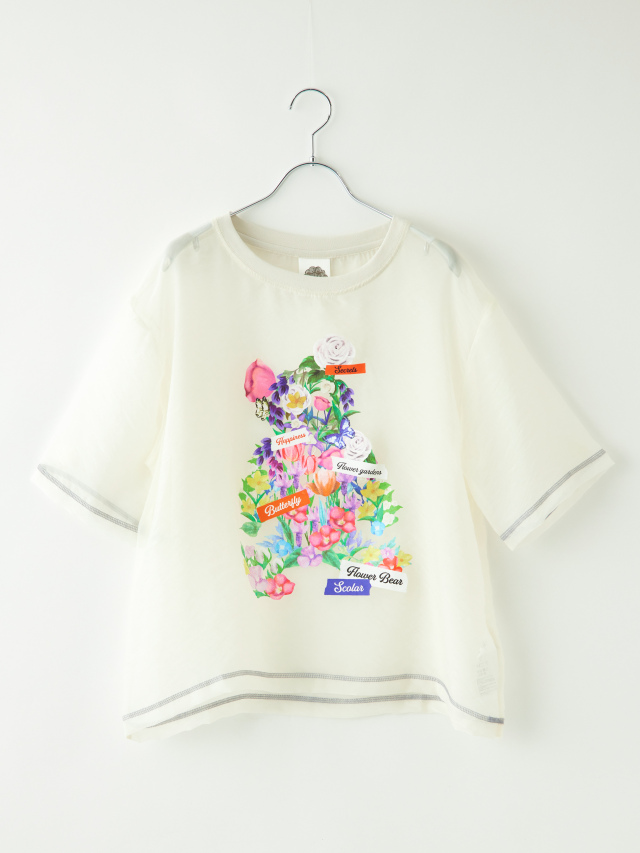 フラワー柄シアーTシャツ la primavera online store