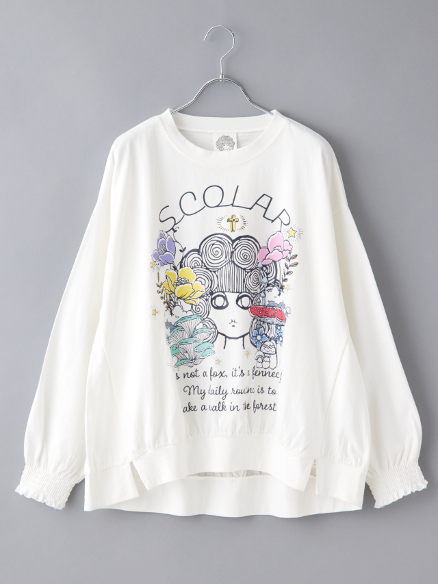 LADYプリントバルーンシルエットカットソー