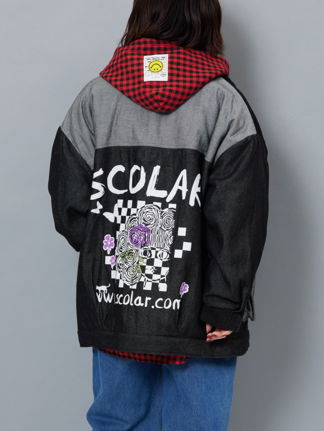 バックプリント内ボアデニムジャケット la primavera online store