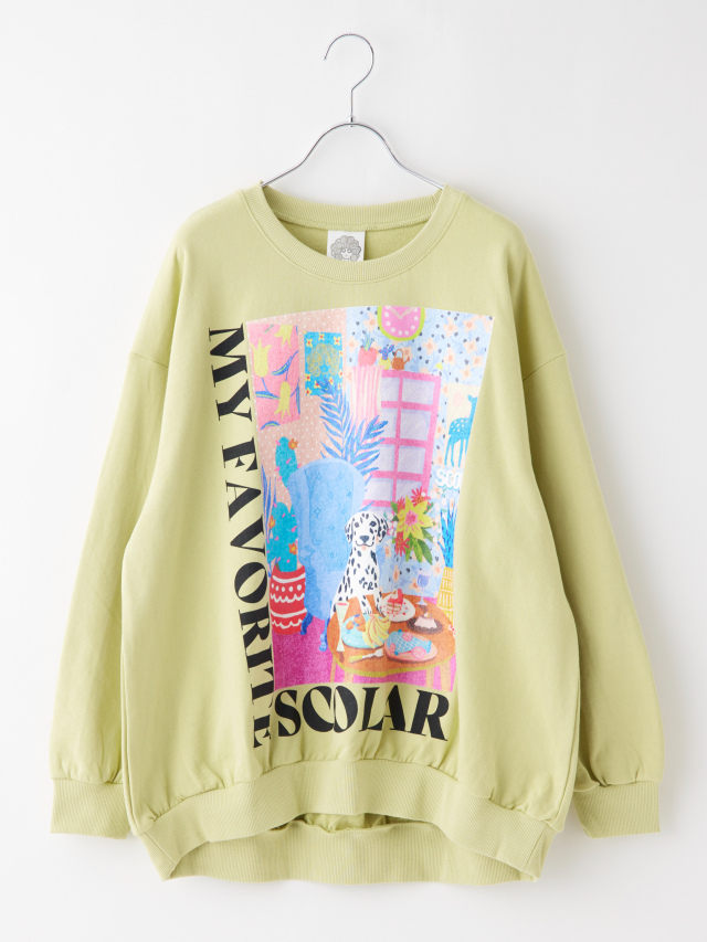 ドッグカフェ裏毛ビッグスウェット la primavera online store