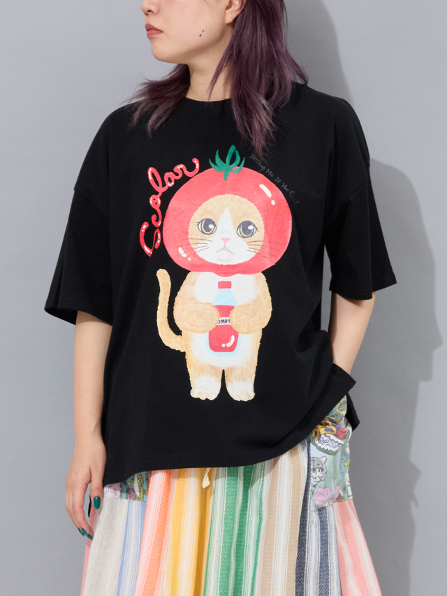 トマトCATオーバーTシャツ