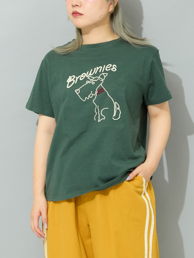 立体DOG刺繍Tシャツ