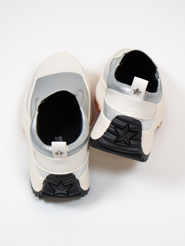 トゥエナメル厚底レザー調スリッポン la primavera online store