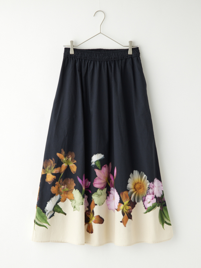 フラワープリントロングスカート la primavera online store 