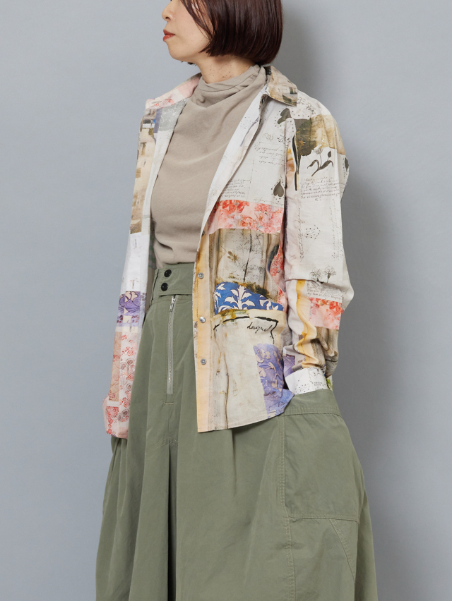 ビンテージ風コラージュシャツ la primavera online store