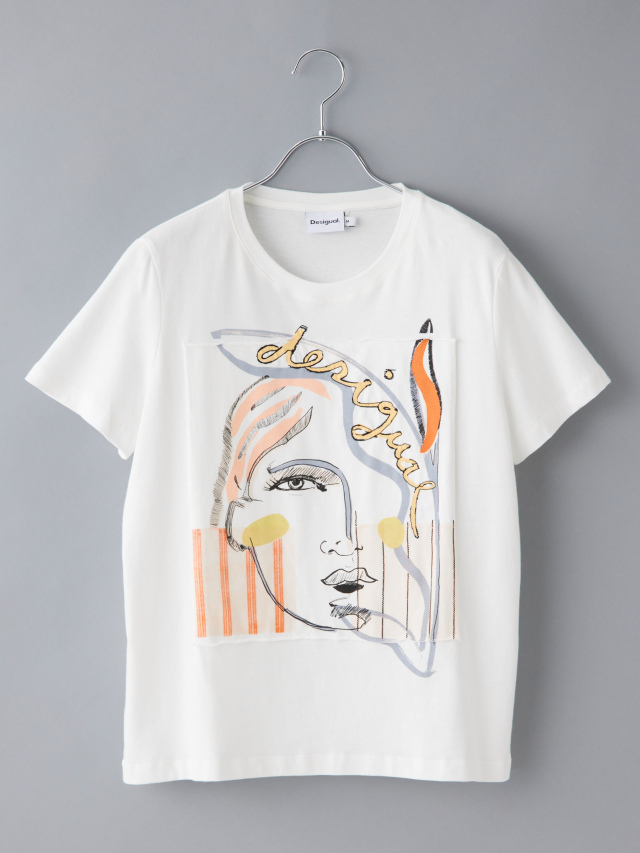 アートプリント半袖Tシャツ