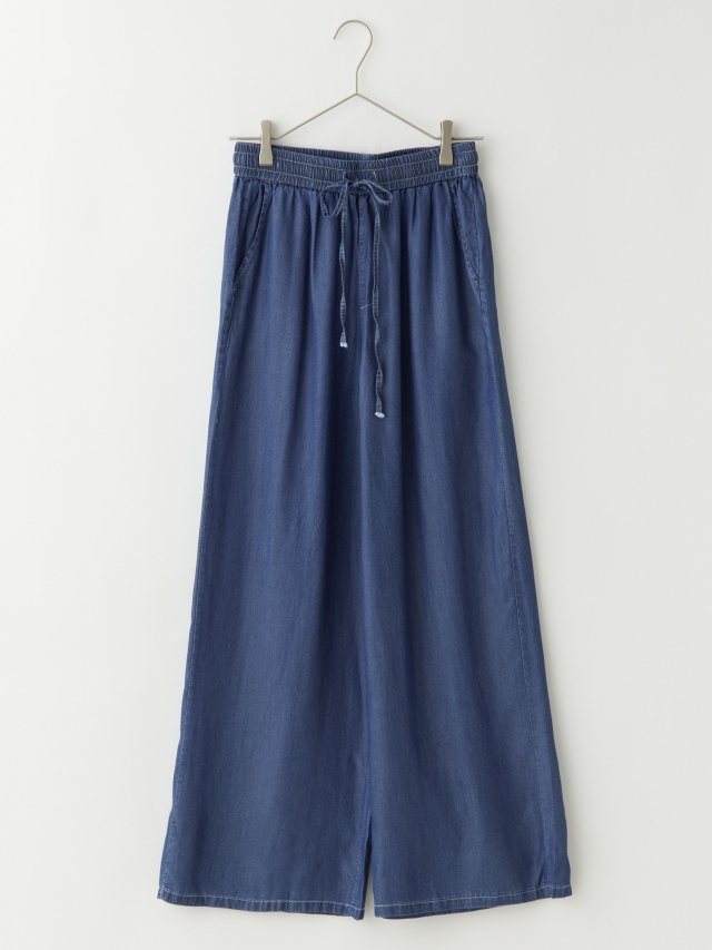 テンセルデニムイージーワイドパンツ