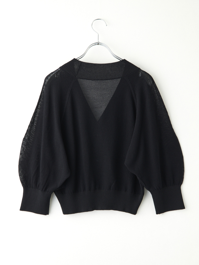 サマーニット5分袖カーディガン la primavera online store