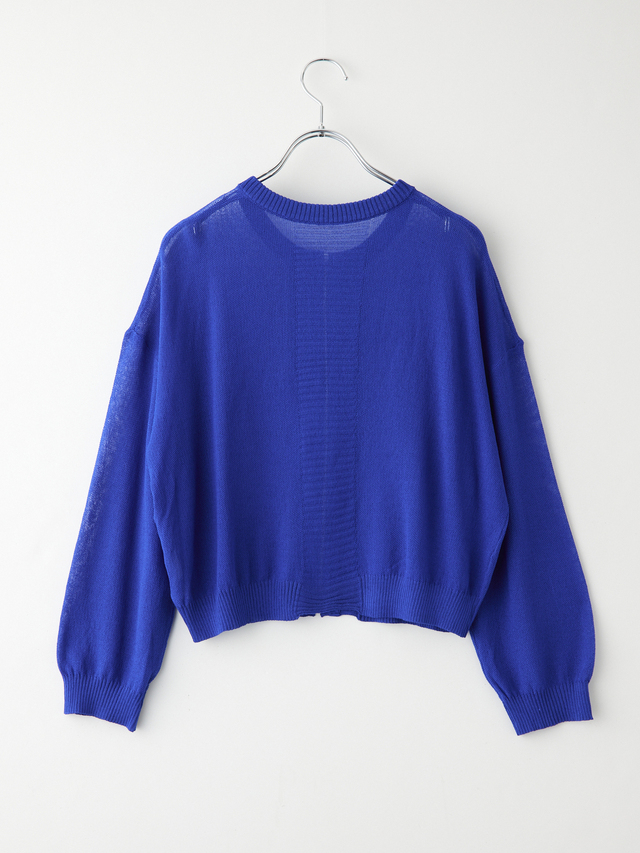 サークルZIPサマーニットカーディガン la primavera online store