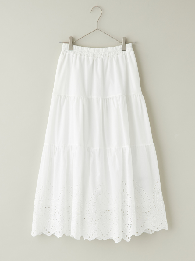 ボーラレースティアードスカート la primavera online store