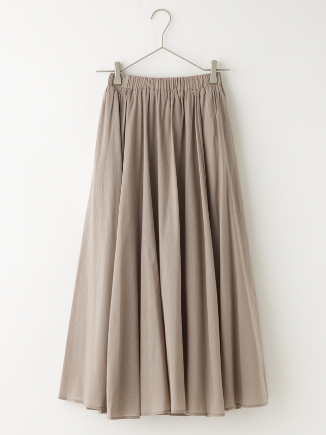 コットンカラーフレアスカート