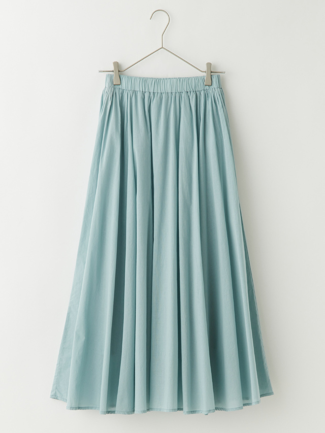 コットンカラーフレアスカート