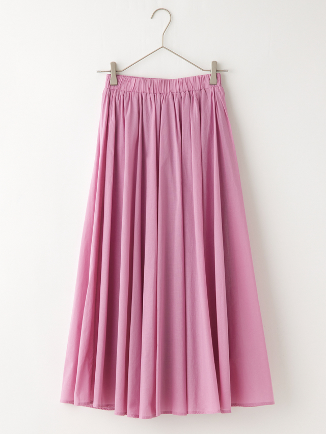 コットンカラーフレアスカート