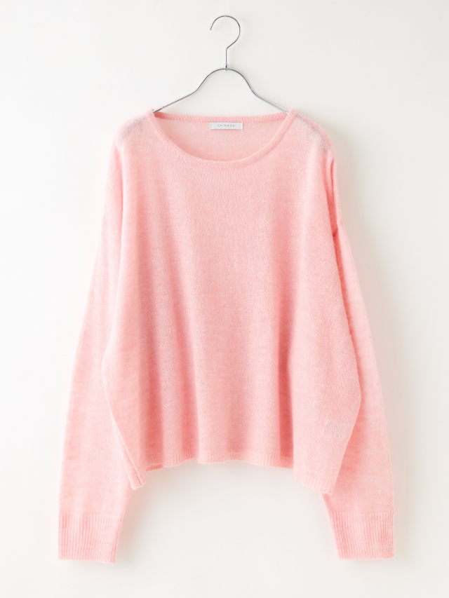 ボリュームシアーモヘアニット