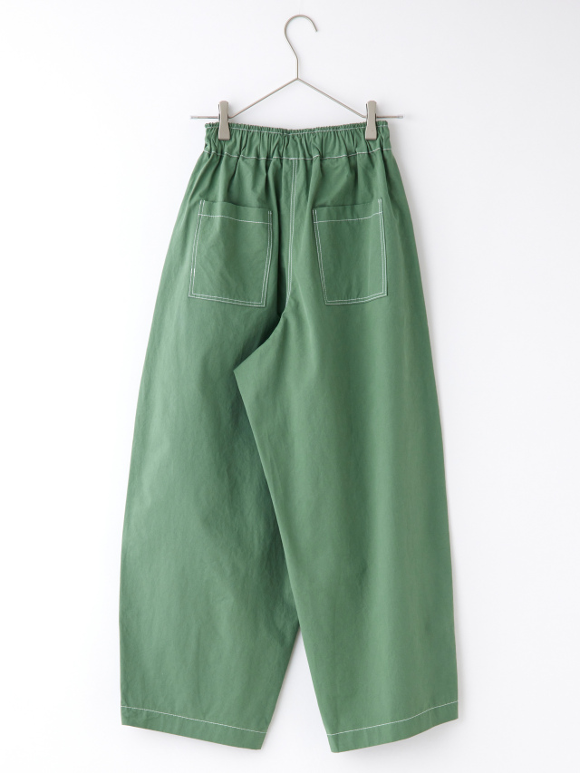 カラーステッチビッグポケットワイドパンツ la primavera online store