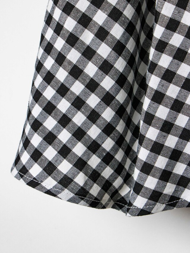 ギンガムチェック切替フレアスカート la primavera online store