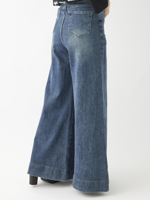 DURAS デニムパンツ ストレッチワイドデニムパンツ la primavera online store