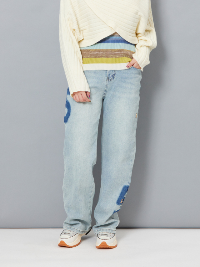 Louis Vuitton 風景プリント ストレートデニム Louis Vuitton