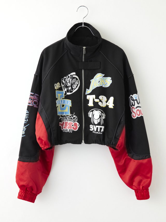 ワッペン風プリントショート丈ジャケット la primavera online store